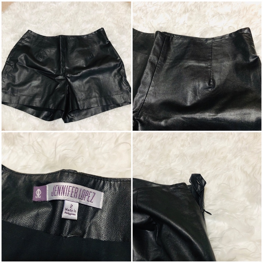 Jennifer Lopez Leather Shorts